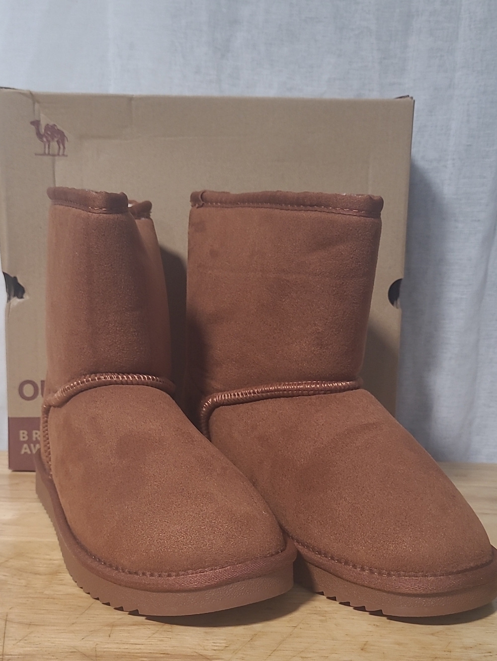 Women's Chestnut Suede Ankle Booties
